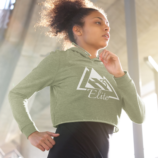 Elite Sage Cropped Hoodie